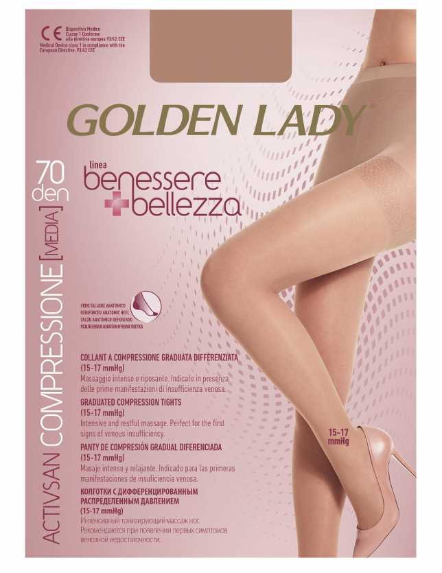 Kompressziós harisnyanadrág Benessere Bellezza Compressione Media 70 den 2-5 - 1