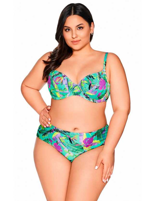 Merevítős bikini felső Ava SK 211 Vibrant Green - 1